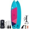 Adventum 10'4 X 31" Paddleboard 2023 - Pink / Teal -Sup Inflatables adventum 104 teal pink paddleboard package