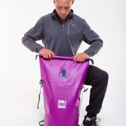 30L Red OriginalRoll Top Drybag - Venture Purple -Sup Inflatables red equipemnt drybag paddle board bag 30l purple
