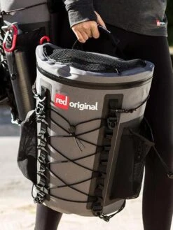 Red Original Waterproof Deck Bag / Dry Bag -Sup Inflatables red original deck bag carry handle red paddle co