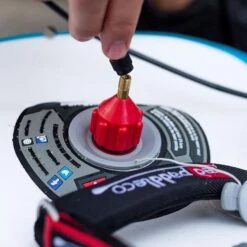 Red Paddle Co ISUP Electric Pump Adaptor -Sup Inflatables red original schrader valve attached by red paddle co