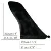 Touring SUP Fin For Any US Fin -Sup Inflatables touring fin size black 1